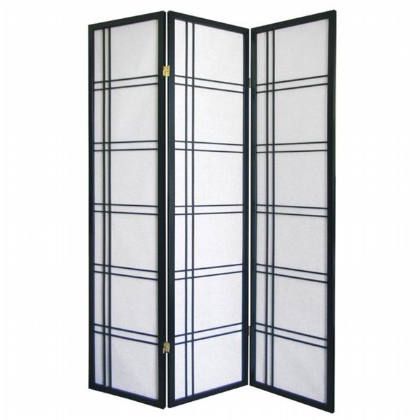 Manmade Girard 3-Panel Room Divider - Black MA106047